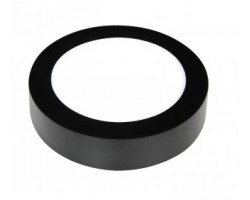 Downlight panel Redondo LED Superficie Negro 12W